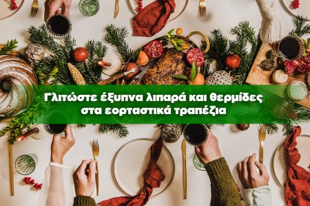 Γλιτώστε έξυπνα λιπαρά και θερμίδες στα εορταστικά τραπέζια